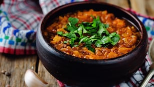 Guiso de lentejas.