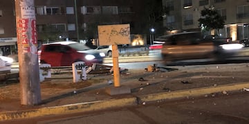 Accidente en avenida Uruguay y Reyes Católicos