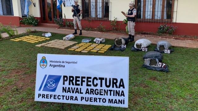 San Ignacio: incautan marihuana valuado en más de 16 millones de pesos.