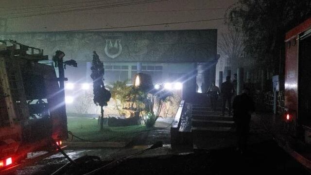 Un incendió consumió parte de la Municipalidad de Bernardo de Irigoyen.