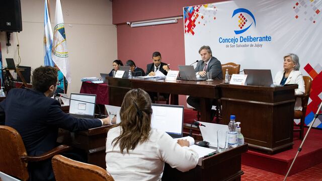 El concejal Gastón Millón presidió la sesión de este jueves del Concejo Deliberante de San Salvador de Jujuy.