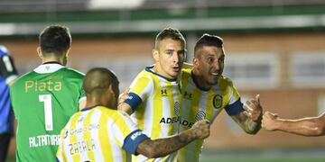Marco Ruben no fue exigido en la práctica de este miércoles para que llegue en condiciones al partido con Estudiantes.