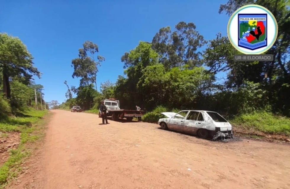 Un hombre sufrió quemaduras tras el incendio de su auto en Eldorado