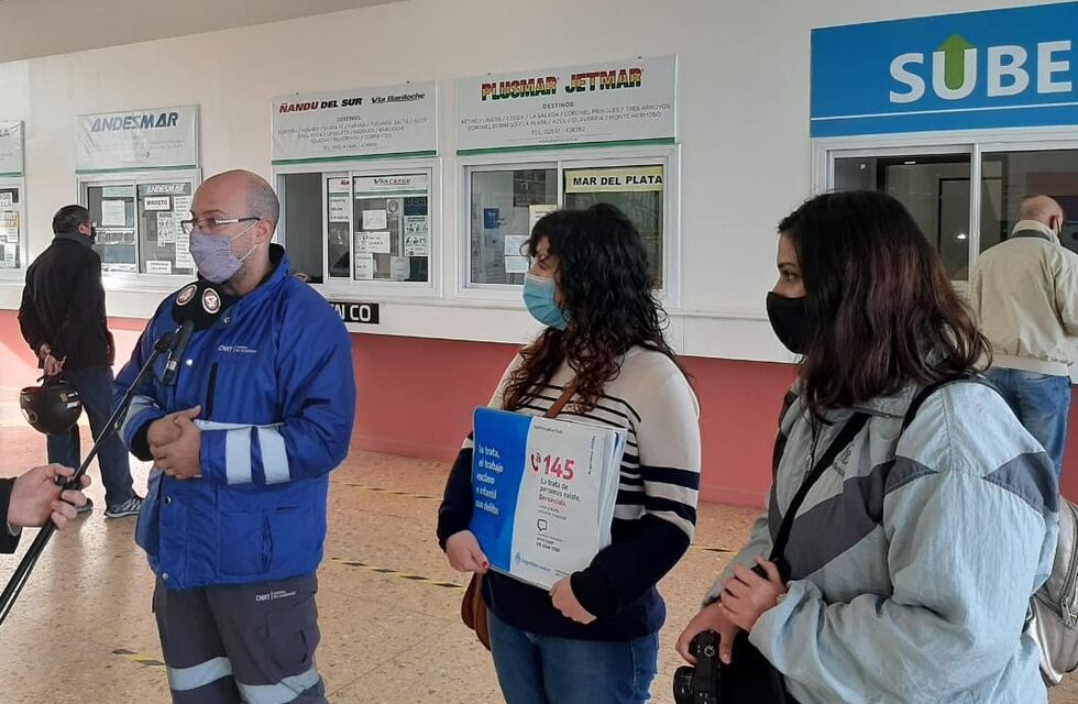 Iniciaron campaña contra la Trata de Personas en la terminal de Punta Alta