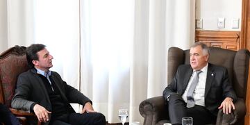 Roberto Sánchez con Osvaldo Jaldo.