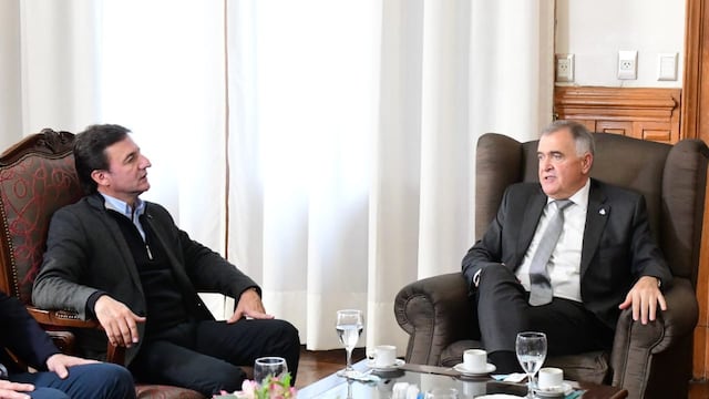 Roberto Sánchez con Osvaldo Jaldo.