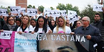 Marcha y acto en Carlos Paz por el 6ª aniversario del asesinato de Andrea Castana. (La Voz / Archivo)