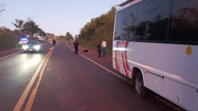 Tragedia en Alem: peatón fue embestido por un motorhome y falleció.