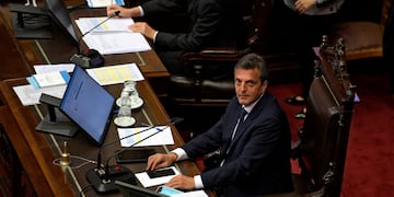 Sergio Massa, presidente de la Cámara de Diputados. (Juan Mabromata / AFP)