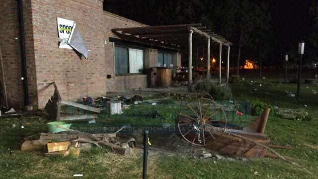 Así quedó el predio del club durante año nuevo