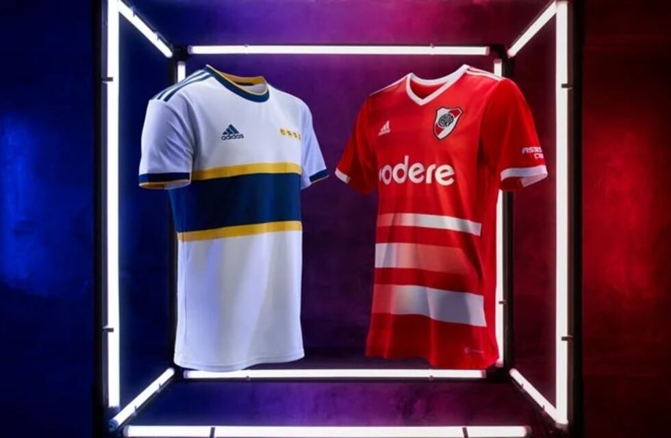 Superclásico: Boca y River presentaron sus camisetas alternativas con un estilo retro