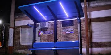Zavalla se lució con dos nuevas paradas de colectivo (Facebook Comuna de Zavalla)