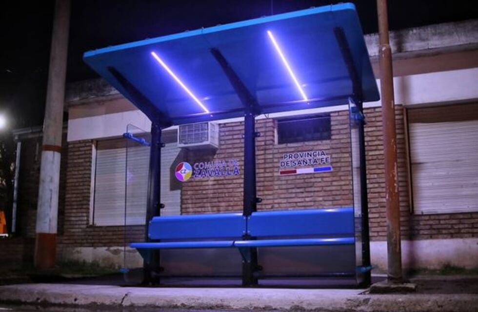 Zavalla se lució con dos nuevas paradas de colectivo