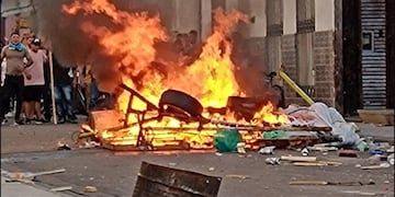 Enfrentamiento en la Uocra de San Nicolás.