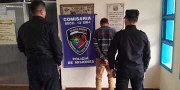 Detienen a presunto asaltante de un taxista en Posadas.