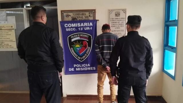 Detienen a presunto asaltante de un taxista en Posadas.