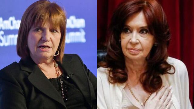 Fuerte cruce entre Patricia Bullrich y Cristina Kirchner.