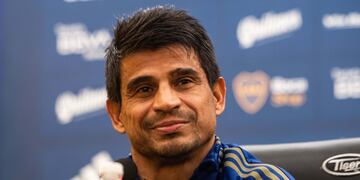 Hugo Ibarra durante la conferencia de prensa sorpresa.