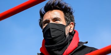 El entrenador se mostró satisfecho luego de la victoria ante Banfield en el Florencio Sola. (@colonoficial)