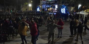 Vigilia ante un nuevo aniversario de la Guerra de Malvinas. (Facundo Luque / La Voz)