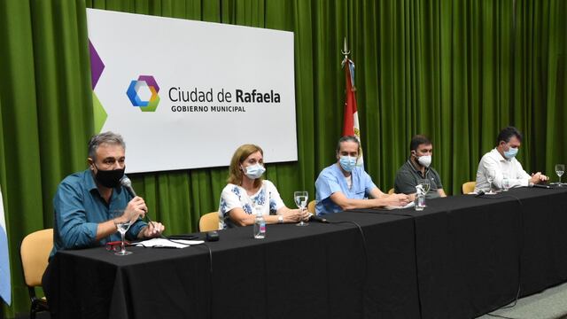 Conferencia de prensa sobre situación epidemiológica en Rafaela al 15/04/2021