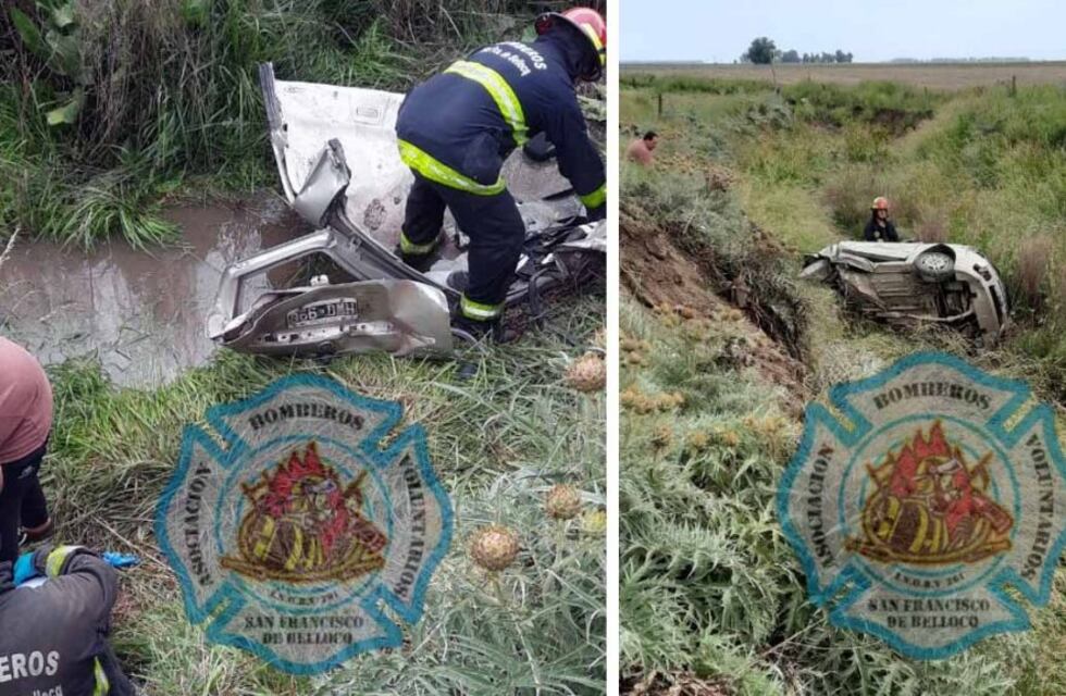 Accidente en la ruta 72: volcó un auto y hay un fallecido