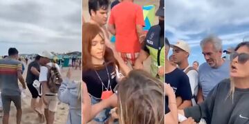 Incidentes en Pinamar: turistas defendieron a un vendedor ambulante al que inspectores le iban a incautar la mercadería.