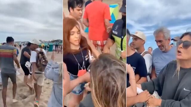 Incidentes en Pinamar: turistas defendieron a un vendedor ambulante al que inspectores le iban a incautar la mercadería.