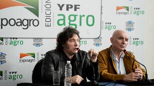 Expoagro 2024 en San Nicolás. Javier Milei junto a José Luis Espert.