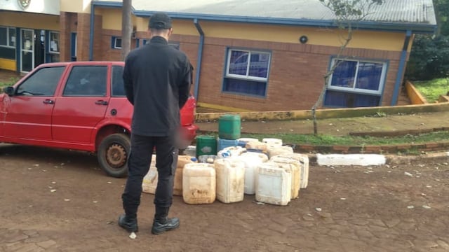 Secuestran contrabando de combustible en Wanda.