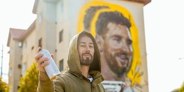 El mural de Messi de Ushuaia tuvo repercusión nacional