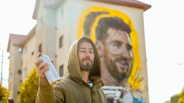 El mural de Messi de Ushuaia tuvo repercusión nacional