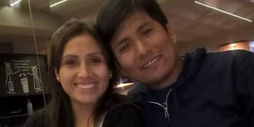 Susana Terrazos junto al femicida y padre de sus dos hijos.