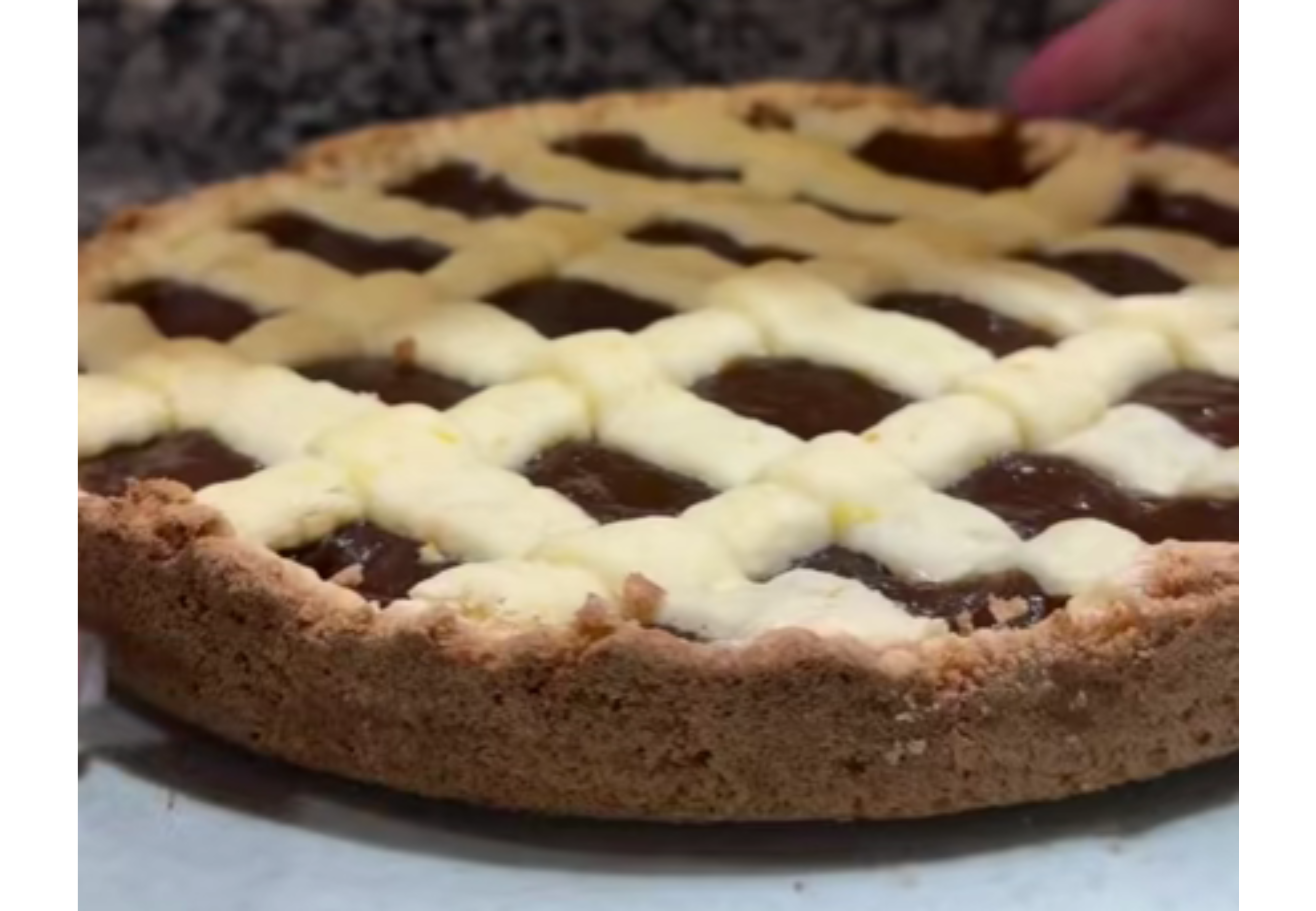 Pastafrola sin gluten ni manteca.