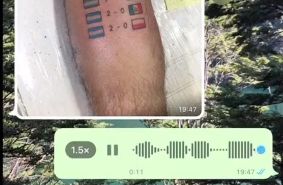 Un argentino se tatuó los resultados de la Selección en el Mundial: “¿Vos primero conseguís trabajo y después le pedís a la Virgen?”