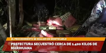 Montecarlo: secuestran contrabando de marihuana.