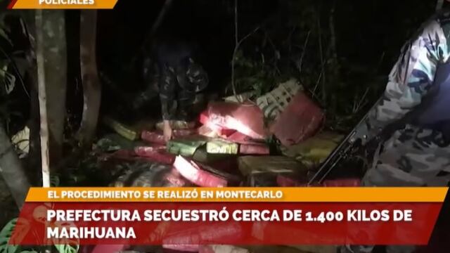 Montecarlo: secuestran contrabando de marihuana.