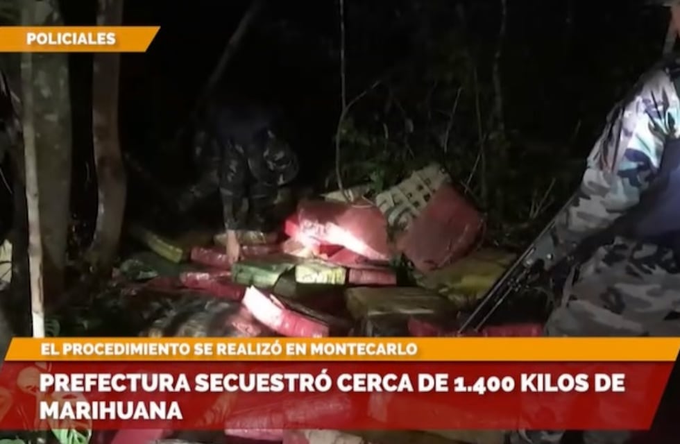 Montecarlo: secuestran contrabando de marihuana