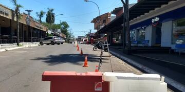 Puerto Iguazú: inició la obra de la calle Paseo en el microcentro de la ciudad.