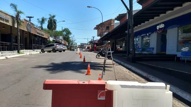 Puerto Iguazú: inició la obra de la calle Paseo en el microcentro de la ciudad.