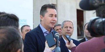 Manuel Calvo, vicegobernador de Córdoba, en San Francisco. (Gobierno de Córdoba)