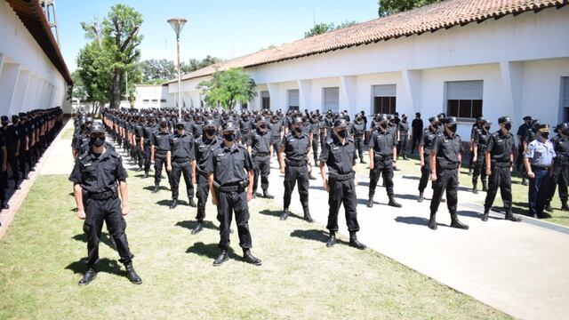 Policías formados en el Instituto de Seguridad Pública (Isep) de Santa Fe.