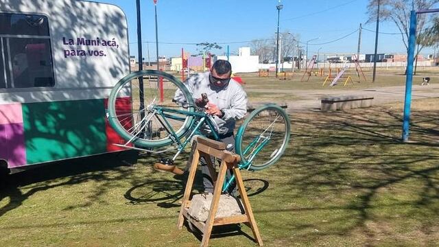 Acuñado de bicicletas en Rafaela