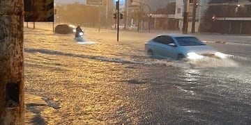Calles cubiertas completamente de agua.