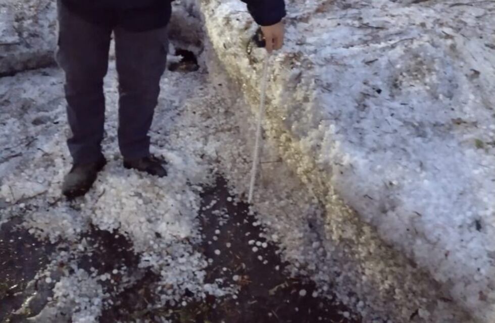 Viale: intensa tormenta de granizo causó daños materiales en viviendas