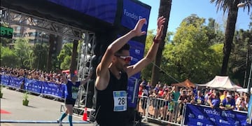 Maratón Internacional de Mendoza: Antonio Poblete se quedó con el primer lugar en 42 km. con una marca de 2 horas 21 minutos.