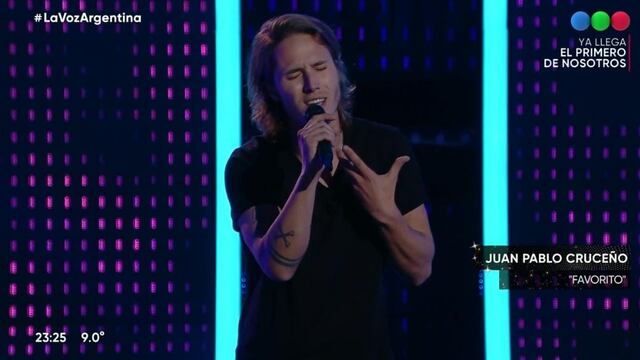 Juan Pablo Cruceño, el puntano que debutó en La Voz Argentina.