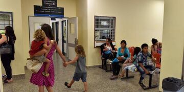 Sala de espera en un establecimiento de Salud.