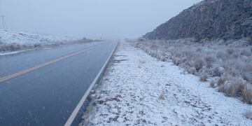 Nieve en las Altas Cumbres. (Policía Caminera)