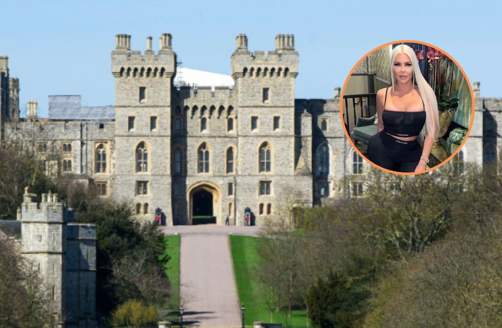 Una modelo de OnlyFans desafió a la Monarquía: entró a la casa del Rey Carlos III y posó en microbikini frente a todos los turistas